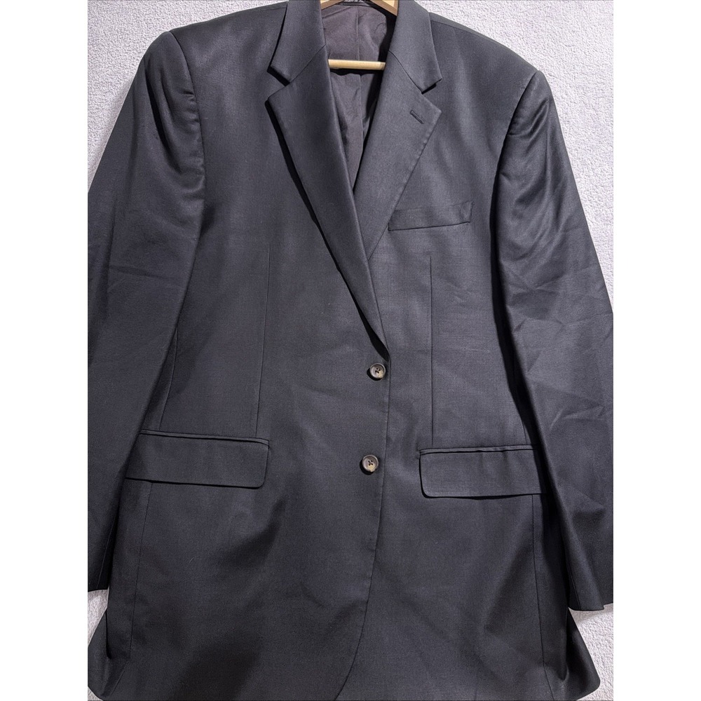 Polo Ralph Lauren‎ 44L Suit Jacket Coat Black 100% Wool New
